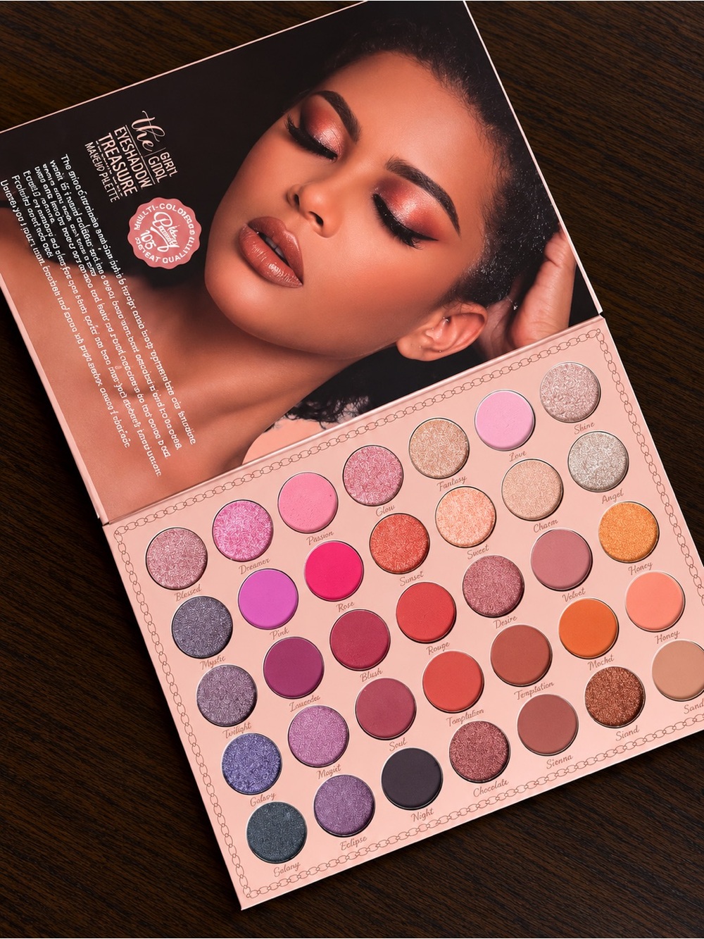 Book-Shaped Eyeshadow Palette โ 105+ Colors โ Natural Nudes